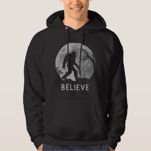 Bigfoot Sasquatch Moon Yeti geloof Hoodie