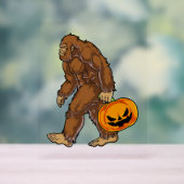 Bigfoot Sasquatch portant un T-shirt Citrouille ef (Neutre)