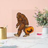 Bigfoot Sasquatch portant un T-shirt Citrouille ef (Mariage)