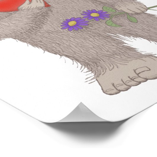 Bigfoot Sasquatch Pourtant dans l'amour Poster étr (Coin)