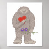 Bigfoot Sasquatch Pourtant dans l'amour Poster étr (Devant)
