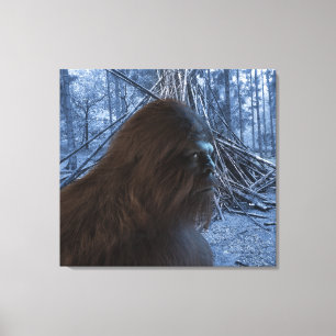 BIGFOOT SASQUATCH PROFIEL Strette Canvas afdrukken