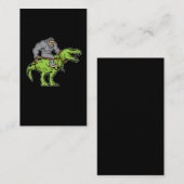 Bigfoot Sasquatch Riding Dinosaur T rex Visitekaartje (Voorkant / Achterkant)