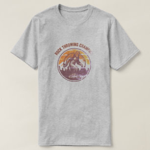 bigfoot sasquatch rock gooien kampioen T-Shirt
