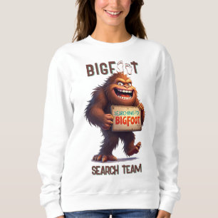 Bigfoot Sasquatch Selfie Zwart Trui