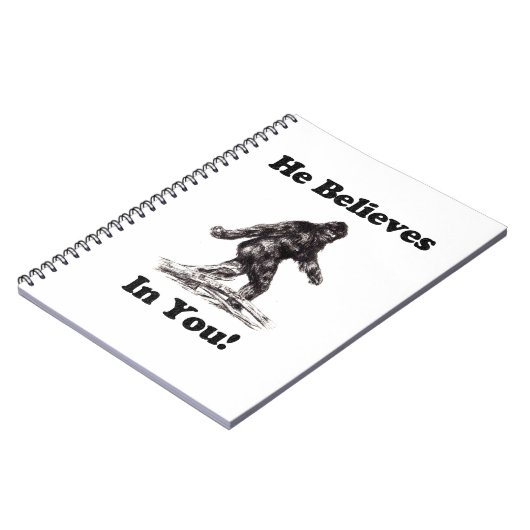 Bigfoot Sasquatch Sighting - hij gelooft in jou Notitieboek (Linkerzijde)