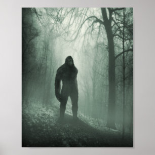 Bigfoot/Sasquatch Silent Watcher Poster