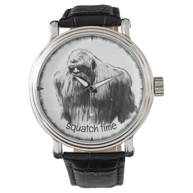 bigfoot,sasquatch,squatching,boogerWATCH Horloge (Voorkant)