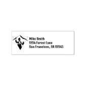 BigFoot Sasquatch Squatchy Forest Mountain Simple Rubberstempel (Gestempeld)
