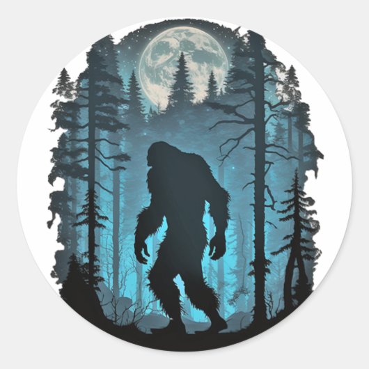 Bigfoot Sasquatch Stickers (Voorkant)
