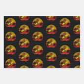 Bigfoot Sasquatch Surfer Man Surf Board Inpakpapier Vel (Voorkant 3)