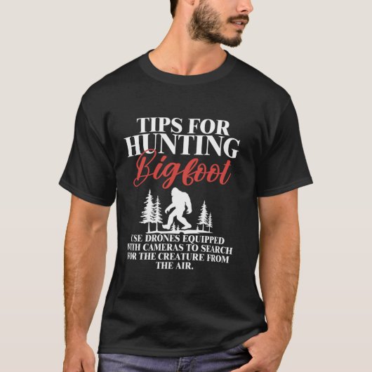 Bigfoot Sasquatch T-Shirt met lange mouwen (Voorkant)