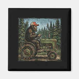 Bigfoot Sasquatch Tractor Grappige Boerderij Boer Magneet