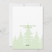 Bigfoot Sasquatch Vaderdag Flat Holiday Kaart (Achterkant)