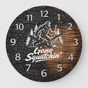 Bigfoot Sasquatch Wandklok Grote Klok