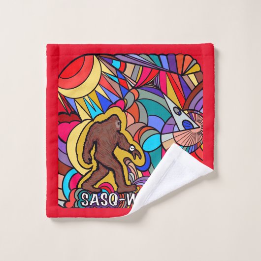 Bigfoot Sasquatch Wristwatch Pun Art (Gant de toilette)