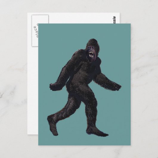Bigfoot Sasquatch Yetti Briefkaart (Voorkant / Achterkant)
