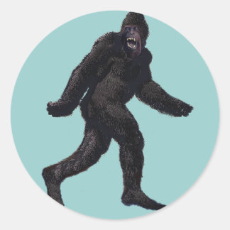 Bigfoot Sasquatch Yetti Ronde Sticker