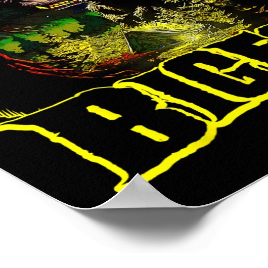 Bigfoot Scary Camping Forest Woods Sasquatch Tent  Poster (Hoek)