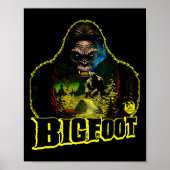 Bigfoot Scary Camping Forest Woods Sasquatch Tent  Poster (Voorkant)