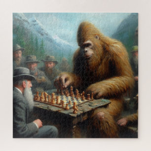 Bigfoot schaken legpuzzel