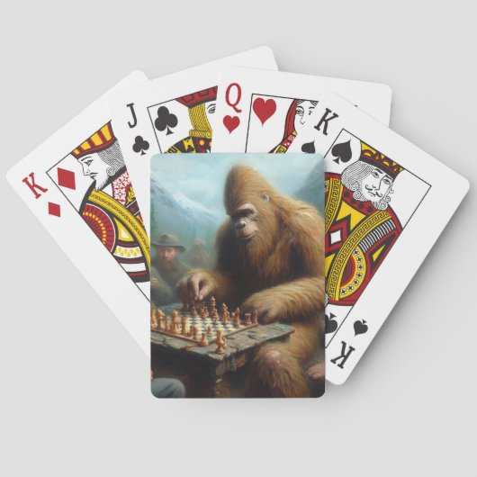 Bigfoot schaken pokerkaarten (Achterkant)