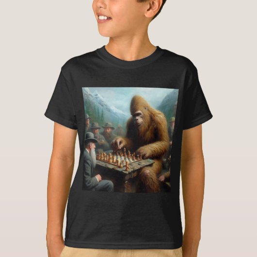 Bigfoot schaken t-shirt (Voorkant)