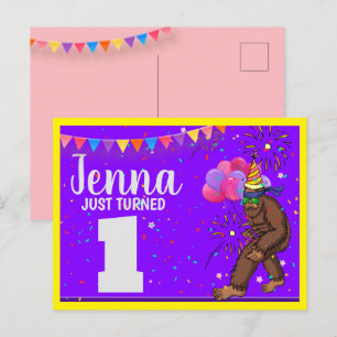 Bigfoot schattige verjaardagskaart personaliseren  feestdagenkaart