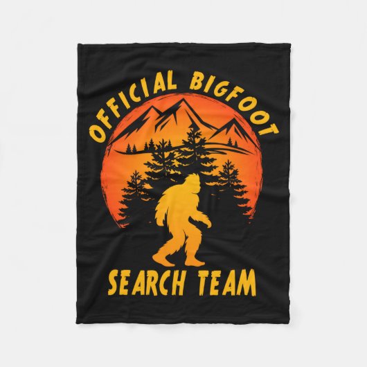 Bigfoot Search Team Sasquatch Yeti Funny  Fleece Deken (Voorkant)