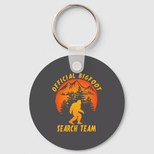 Bigfoot Search Team Sasquatch Yeti Funny  Sleutelhanger (Voorkant)