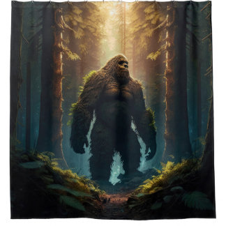 Bigfoot Shower Curtain Douchegordijn