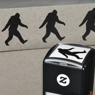 Bigfoot Silhouette Sasquatch Squatch Squatchy Zelfinktende Stempel