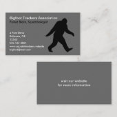Bigfoot Silhouette Visitekaartje (Voorkant / Achterkant)