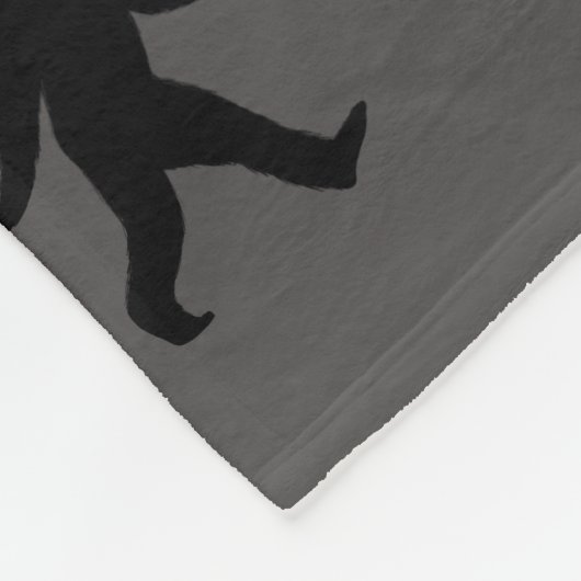 Bigfoot Silhouettes Pattern Sasquatch Squatchy Fleece Deken (Hoek)