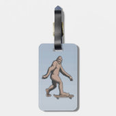 Bigfoot Skateboard Bagagelabel (Achterkant verticaal)