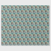 Bigfoot Skiën Cadeaupapier (Vlak)