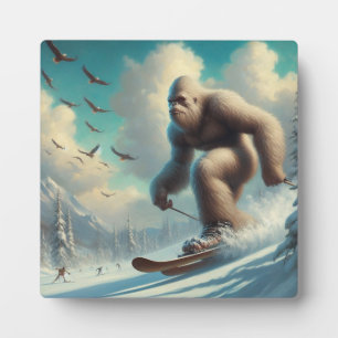 Bigfoot Skiën Fotoplaat