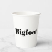 Bigfoot-slang Papieren Bekers (Achterkant)
