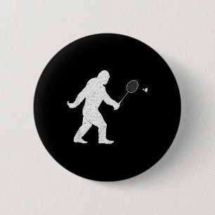 Bigfoot spelen Badminton Shuttle Funny Badminton Ronde Button 5,7 Cm