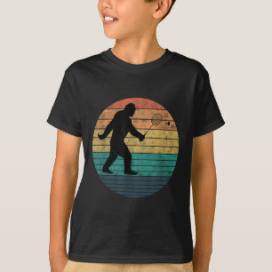 Bigfoot spelen Badminton Shuttle Funny Badminton T-shirt