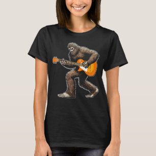 Bigfoot spelen gitaar linker gitarist grappig t-shirt