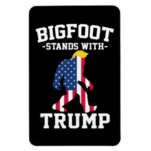 Bigfoot staat met Trump 2024 verkiezingen Magneet