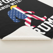 Bigfoot staat met Trump 2024 verkiezingen Sherpa Deken (3/4)