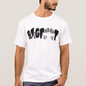 Bigfoot Sterke en Grappige Vibes, Grote voet T-shirt (Voorkant)