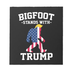 Bigfoot steunt Trump 2024 Verkiezingen Notitieblok