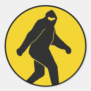 Bigfoot Sticker (Geel)