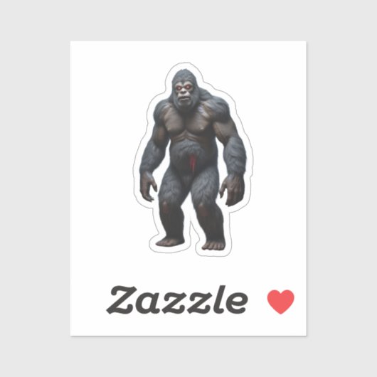 Bigfoot-sticker Sticker (Vel)