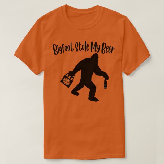 Bigfoot Stole My Beer T-shirt (Design voorkant)
