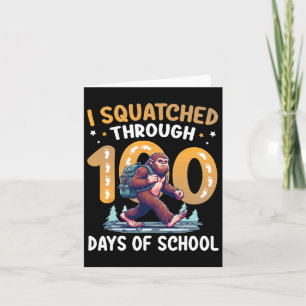 Bigfoot Student Walk Ik gehurkt door 100 dagen Kaart