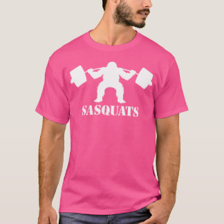 Bigfoot Stunt Gewichtheffen Sasquatch Gym Fitness T-shirt